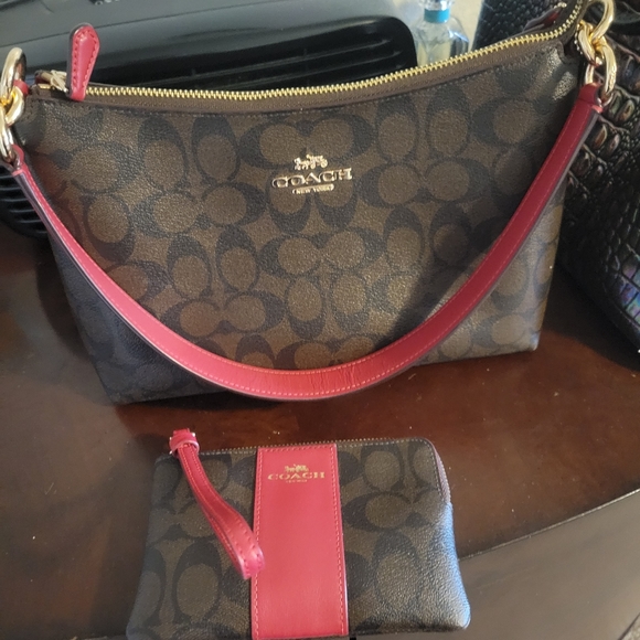 Coach Handbags - Small handbag and wristlet Coach